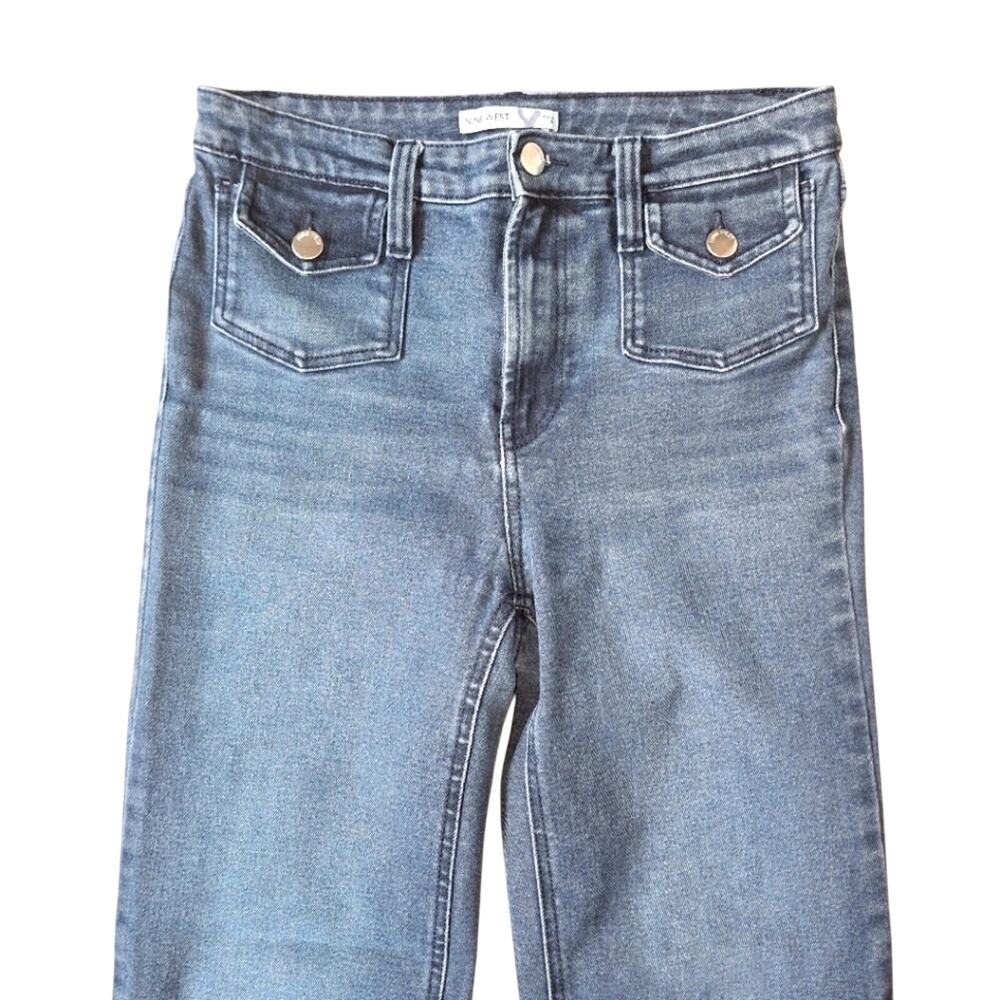 Nine West Womens Blue Jeans Flare sz 10 EUC